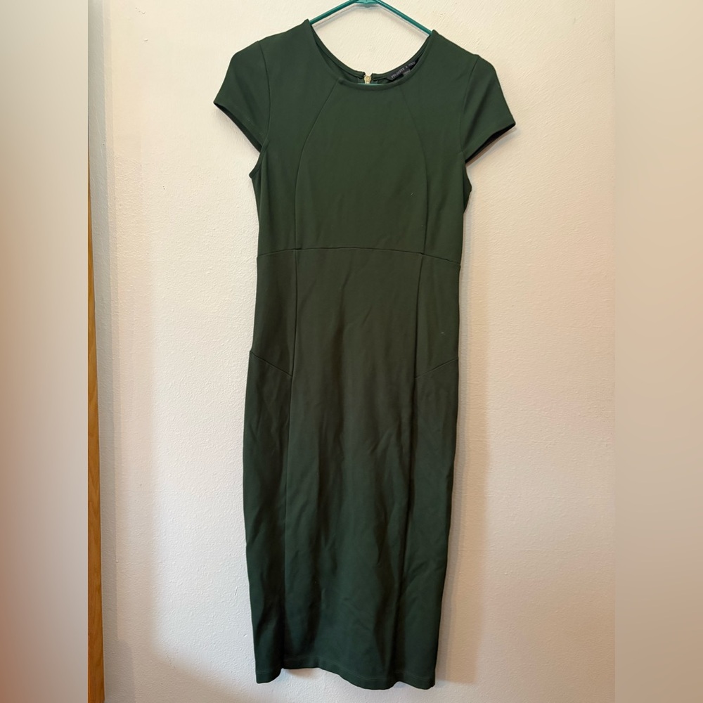 Felicity & Coco Dark Green Midi Dress